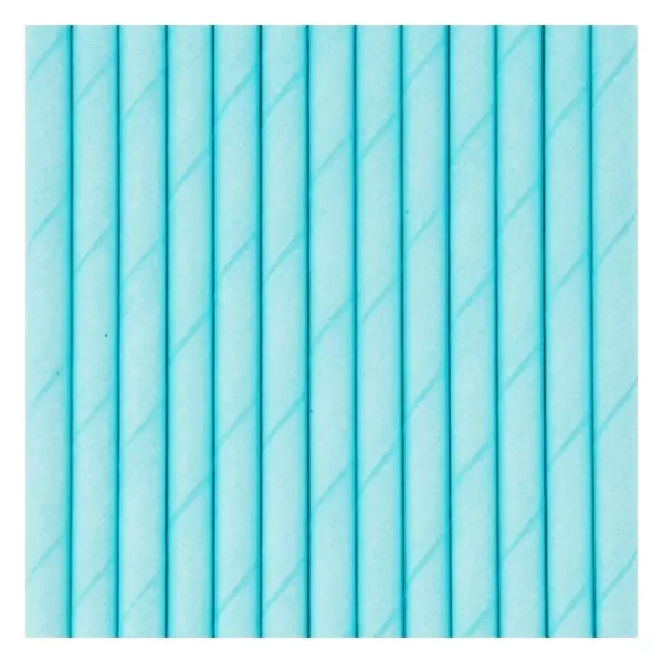 Pailles bleu uni, 10 pcs – Image 3