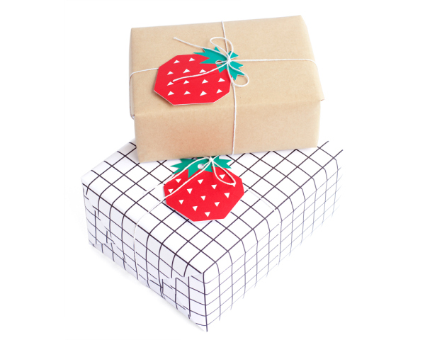 Gift Tags Fraise