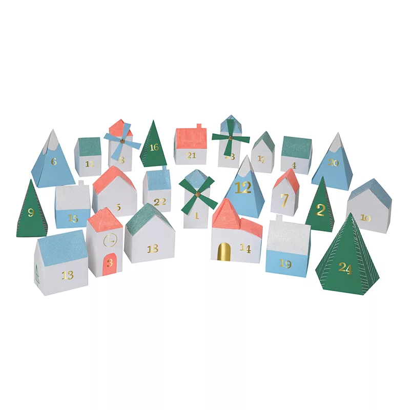 Calendrier de l’Avent “Village de Noël” – Meri Meri 1 Calendrier de l’Avent “Village de Noël” – Meri Meri