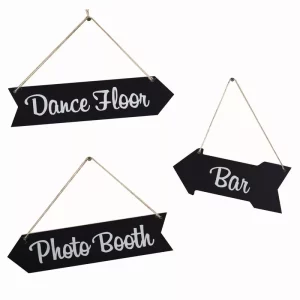 Pancartes fléchées vintage
