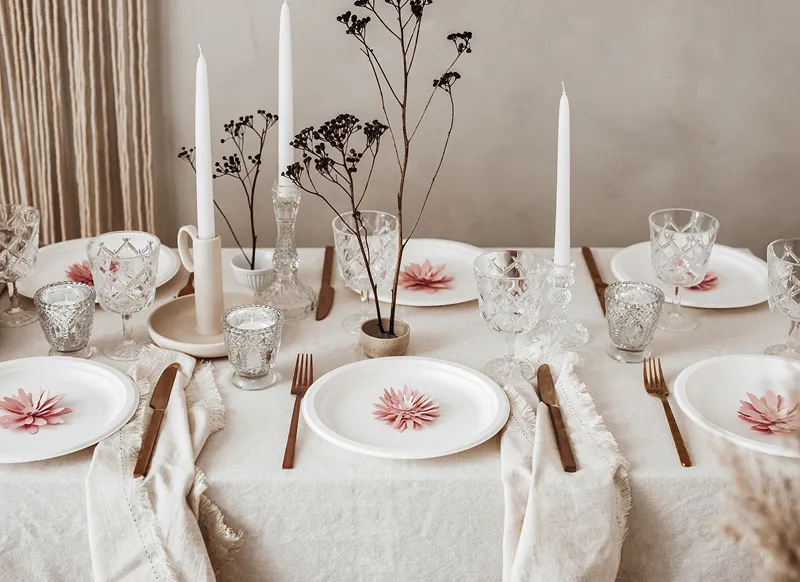 Fleurs en papier – Lot de 3 (à monter soi-même) 2 Fleurs en papier – Lot de 3 (à monter soi-même) – Image 2