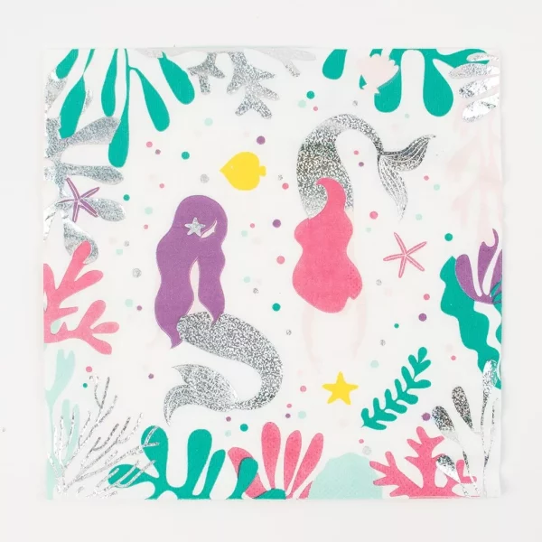 20 serviettes - Sirène