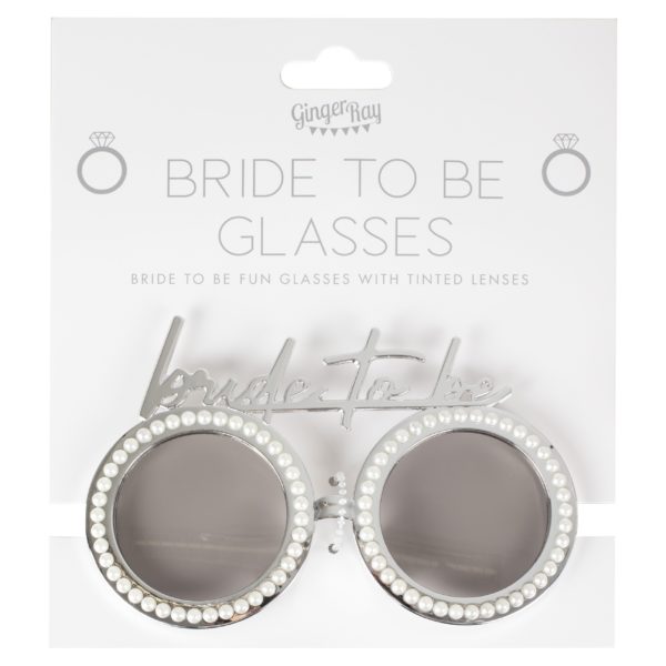 “Bride to be” glasses - with pearls - Image 3