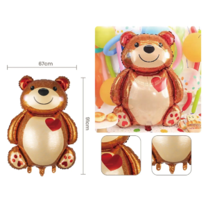 Was ist neu 1 Grand ballon mylar ours 67 cm, collection Teddy Bear, décoration pour Saint-Valentin ou mariage.
