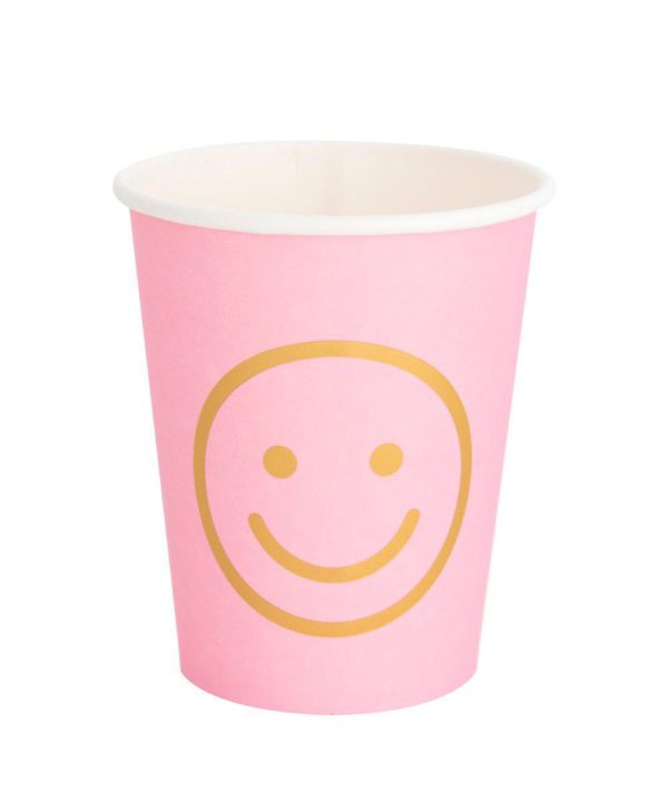 Gobelets - SMILEY BLUSH, 8pcs