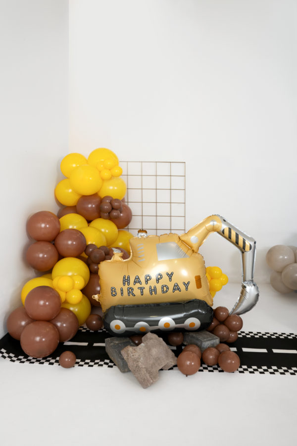 Ballon en foil - pelleteuse