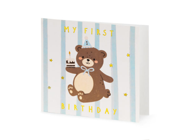 Carte d'anniversaire Ours