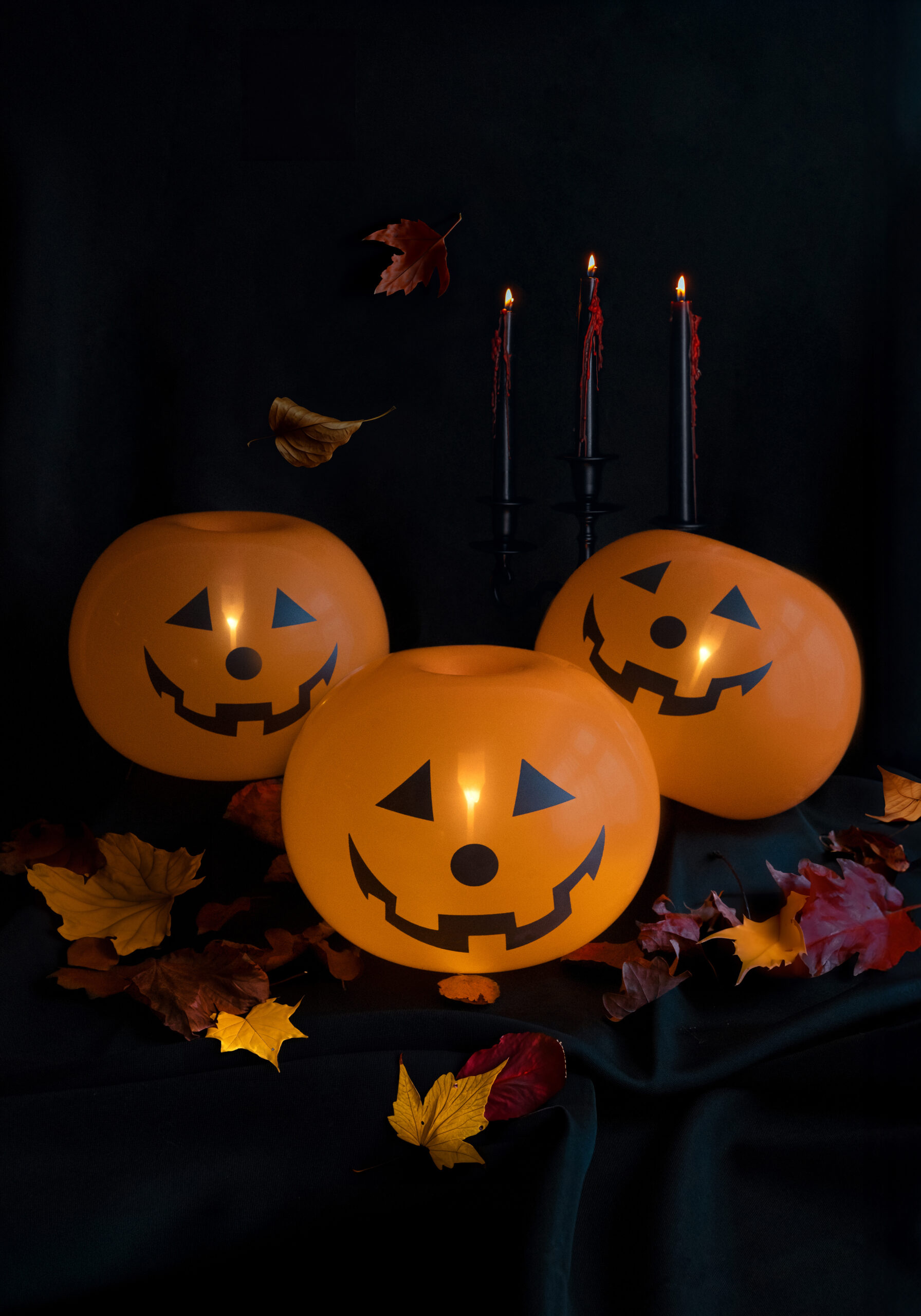 Balloons luminous Pumpkins, lot of 5, 25cm 3 Balloons luminous Pumpkins, lot of 5, 25cm - Image 3