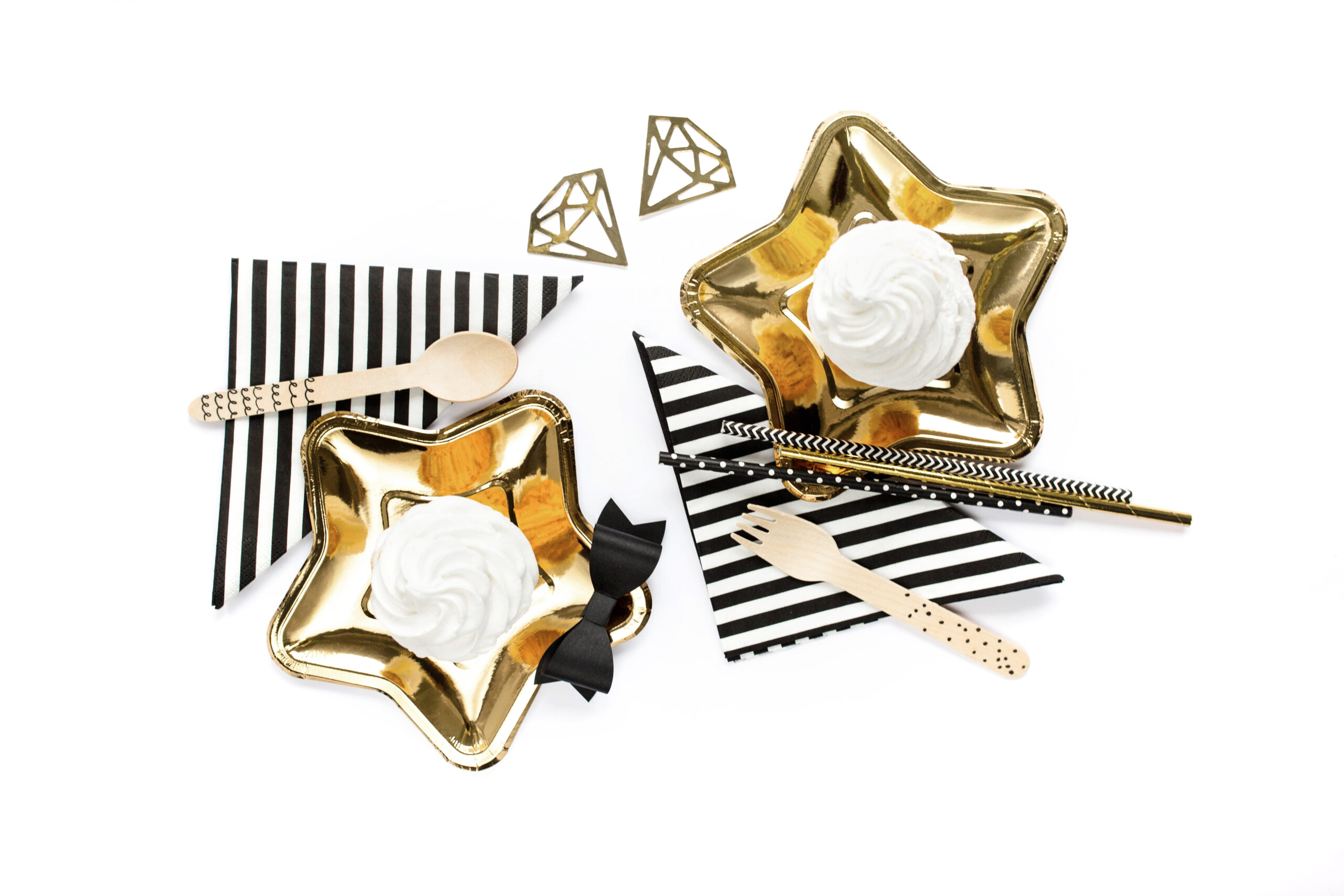 Serviettes à rayures noires, 20 pcs 2 Serviettes à rayures noires, 20 pcs – Image 2