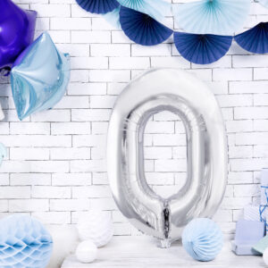 Ballon Aluminium Chiffre « 4» 86 cm Or 6 Ballon chiffre 0 argenté de 86 cm, décoration de fête ou d’anniversaire.
