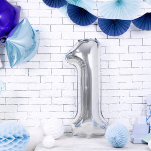 Ballon Aluminium Chiffre « 4» 86 cm Or 8 Ballon chiffre 1 argenté de 86 cm, décoration de fête ou d’anniversaire.
