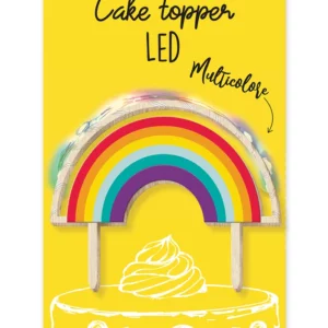 LED rainbow cake topper