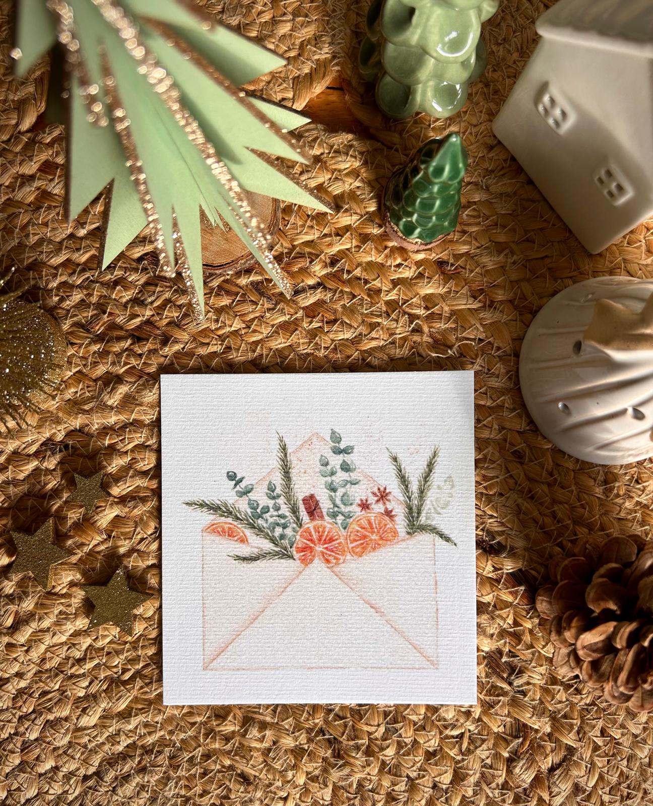 Carte Postale de Noël “Lettre d’hiver” 1 Carte Postale de Noël “Lettre d’hiver”