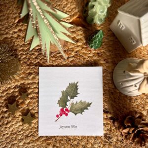 Carte postale de Noël “Joyeuses Fêtes”