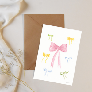 Carte postale aquarelle – Collection de Noeuds