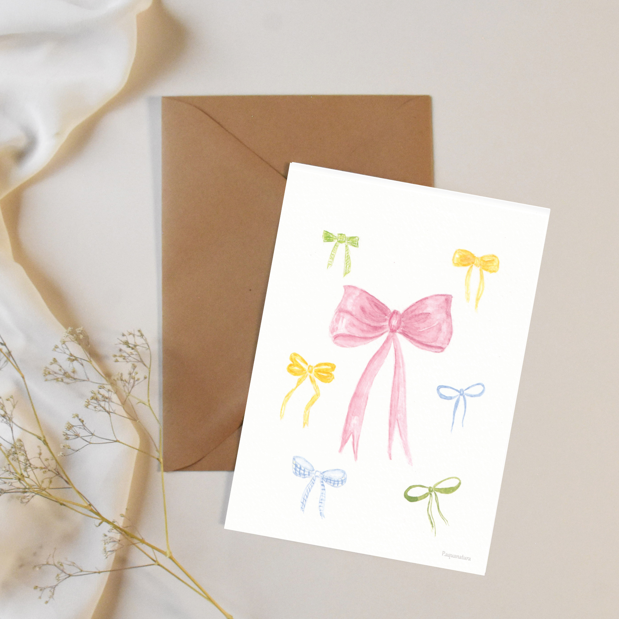 Carte postale aquarelle – Collection de Noeuds 1 Carte postale aquarelle – Collection de Noeuds