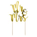 cake topper mr mrs dor%C3%A9e gold mariage decoration 76fc20f9
